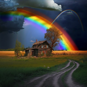 The most vibrant rainbows appear after the darkest storms.