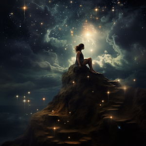 Let the stars of your aspirations guide you through the night of adversity.   