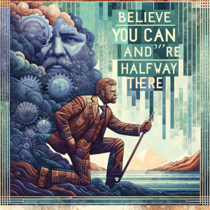Believe you can and you're halfway there. – Theodore Roosevelt